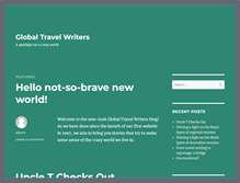 Tablet Screenshot of globaltravelwriters.com